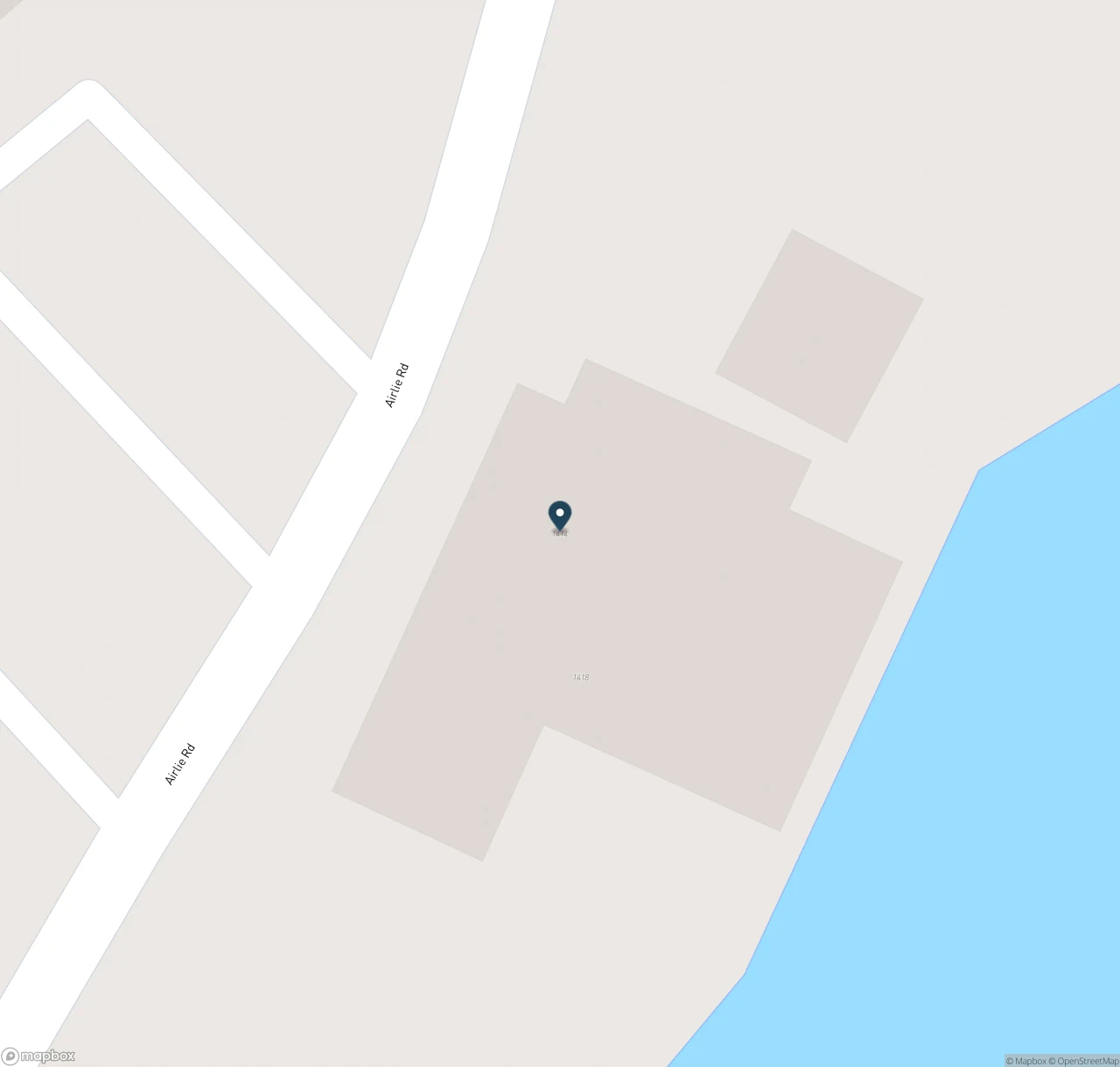 Map showing the location of Bridge Tender Restaurant