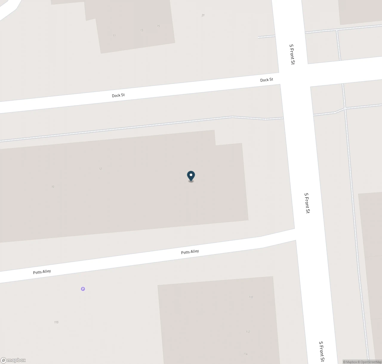 Map showing the location of The Reel Cafe
